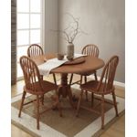 Sala de Jantar Gramadense Mesa Redonda - Madeira Maciça - Móveis de Gramado