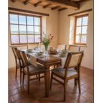 Sala de Jantar Macapá Mesa Retangular - Madeira Maciça - Móveis de Gramado