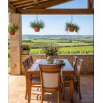 Sala de Jantar Jeremias - (08 Cadeiras) - Madeira Maciça - Móveis de Gramado