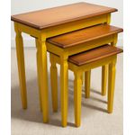 Conjunto de Mesas Laterais Maravilha - Madeira Maciça - Móveis de Gramado