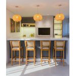 Banqueta Romênia 1,20 x 35 x 35 - Madeira Maciça - Móveis de Gramado