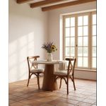 Sala de Jantar Mesa Redonda Pinhais - (02 Cadeiras) - Madeira Maciça - Móveis de Gramado