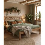 Cama de Casal Austria - Madeira Maciça - Móveis de Gramado