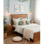 Cama Trançado - Madeira Maciça - Móveis de Gramado