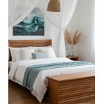Cama de Casal Roma - Madeira Maciça - Móveis de Gramado