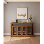 Conjunto de Bancada Portuguesa 1,47 x 44 x 97 - (04 Banquetas) - Madeira Maciça - Móveis de Gramado