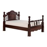 Cama de Casal Tradicional Peseira Alta - Domus Móveis