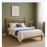 Cama de Casal Salzano - Madeira Maciça - Móveis de Gramado