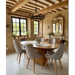 Sala de Jantar Oval Grenal - (06 Cadeiras) - Madeira Maciça - Móveis de Gramado