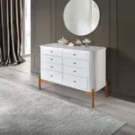 Cômoda Aurora 8 Gavetas 1,29 x 41 x 90 - Móveis 3D