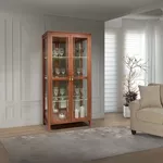 Cristaleira Serena 88 x 41 x 1,81 - 2 Portas Com Led - Móveis 3D