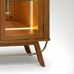 Cristaleira Tulipa 93 x 39 x 1,66 - 02 Portas Com Led - Móveis 3D