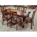 Sala de Jantar Mesa Retangular Gramado - Madeira Maciça - Móveis de Gramado