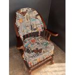 Cadeira de Balanço Jornal Encosto Baixo-A 90/40 x 60 x 50 - Moveis De Gramado