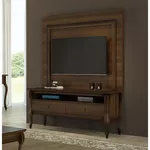 Rack 1,50 x 45 x 69 - Com Painel Versalhes - Madeira Maciça - CCL Móveis