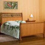 Cama Dubai - Madeira Maciça - Móveis de Gramado