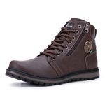 Coturno casual masculino CRshoes Café