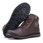 Coturno casual masculino CRshoes Café