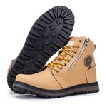 Coturno casual masculino CRshoes mostarda