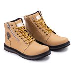 Coturno casual masculino CRshoes mostarda