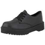 Oxford Feminino Salto Baixo Crshoes Fosco Preto 