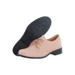 Oxford Feminino Salto Baixo CRshoes Rosa