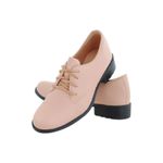 Oxford Feminino Salto Baixo CRshoes Rosa