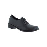 Oxford Feminino Salto Baixo CRshoes Preto Fosco