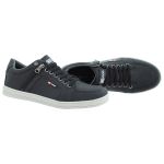 Sapatenis masculino casual CRshoes com ziper lateral preto