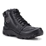 Bota masculina motociclista Com Ziper CRshoes 