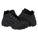 Bota Motociclista Com Palmilha em Gel Preto