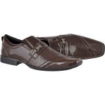 Sapato masculino social CRshoes verniz marsala com brinde carteira