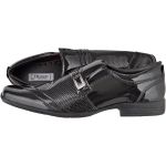 Sapato masculino social CRshoes verniz preto com brinde carteira
