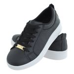 Tênis Feminino Masculino CRShoes Preto Fosco 