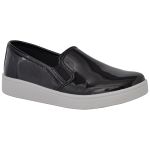 Tênis casual Elástico Feminino Verniz Preto