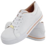 Tênis Feminino CRShoes Branco Rosa