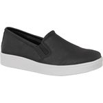 Tênis casual Elástico Feminino Preto Fosco