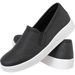 Tênis casual Elástico Feminino Preto Fosco