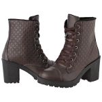 Coturno feminino tratorado CRShoes 2019 matelasse Café