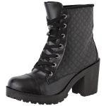 Coturno feminino tratorado CRShoes 2019 matelasse Preto