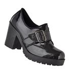 Oxford feminino tratorado CRshoes verniz preto