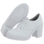 Oxford feminino tratorado CRshoes Branco Fosco