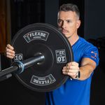 Kit Anilha Olímpica Bumper Crossfit 100kg (2x5+2x10+2x15+2x20) Flexbe Fitness