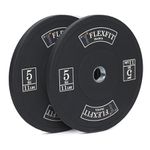 Kit Anilha Olimpica Bumper Crossfit 100kg (4x5+4x10+2x20) Flexfit Franca