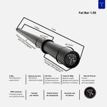 Fat Bar 1,50m + Presilhas Flexfit Franca
