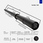 Fat Bar 1,80m + Presilhas Flexfit Franca