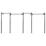 Rack 4 Módulos Preto 2,4M Flexfit Franca