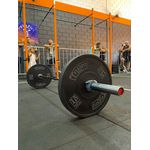 Barra Olímpica Oficial Crossfit,lpo 2.0m 15kg + Presilhas Flexfit Franca