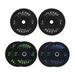 Kit Anilha Olimpica Bumper Crossfit 100kg (4x5+4x10+2x20) Flexbe Fitness