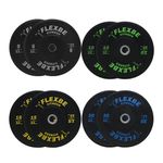 Kit Anilha Olímpica Bumper Crossfit 500kg (16x5+14x10+8x15+8x20) Flexbe Fitness